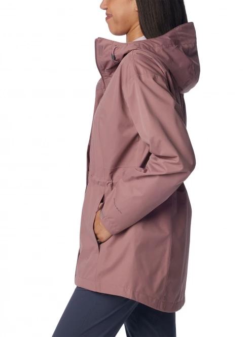 haine de ploaie pt. femei Columbia Hikebound Long Jacket violet 3