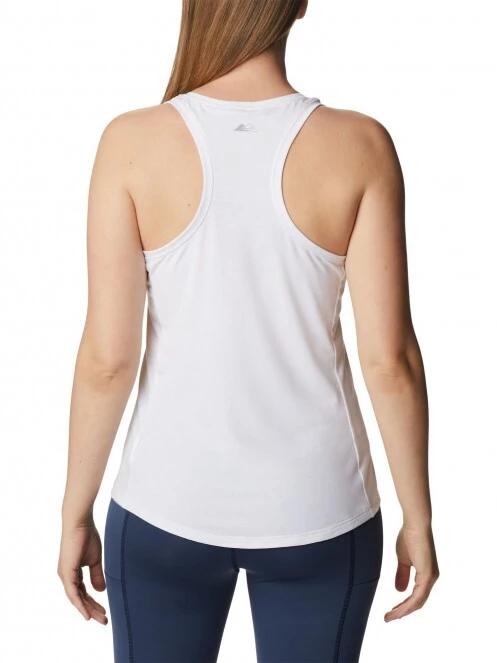 tricou pentru sport, cu maneci scurte pt. femei Columbia W Endless Trail Running Tank alb 4