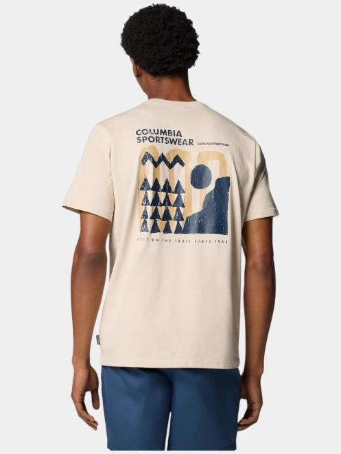 tricou cu maneci scurte pt. barbati Columbia Explorers Canyon Back SS Tee nisip 4