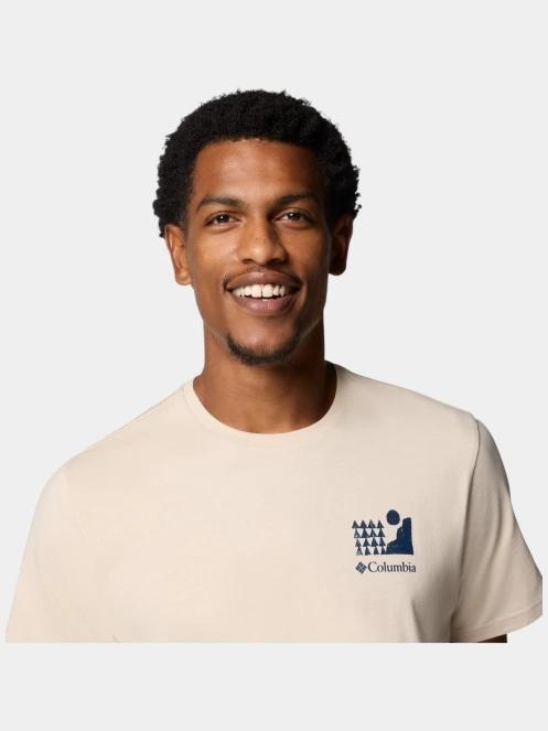 tricou cu maneci scurte pt. barbati Columbia Explorers Canyon Back SS Tee nisip 5