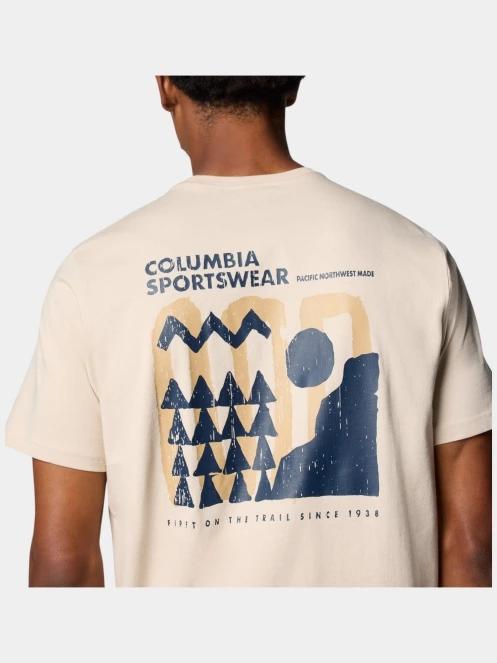 tricou cu maneci scurte pt. barbati Columbia Explorers Canyon Back SS Tee nisip 6