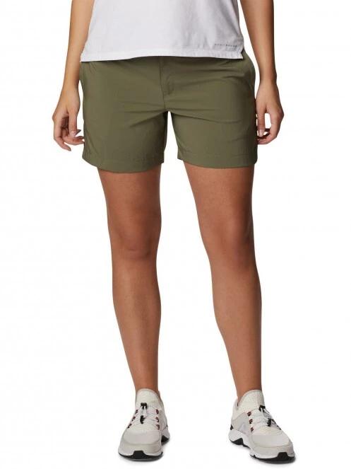 pantaloni scurti pentru drumetii pt. femei Columbia Silver Ridge Utility Short verde 2