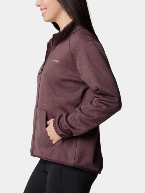 pulover polar pt. femei Columbia Columbia Hike Tech Fleece Full Zip rosu 3