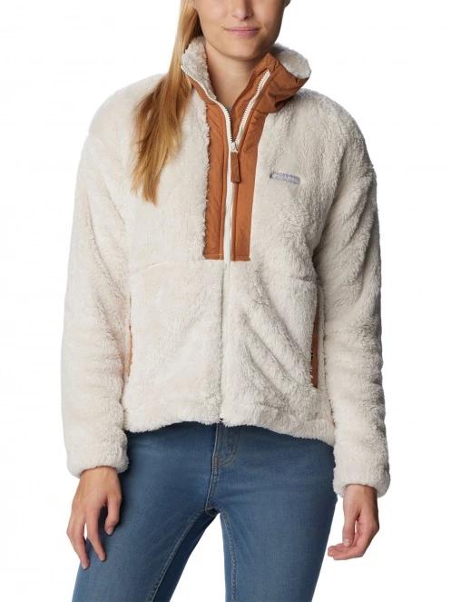 pulover polar pt. femei Columbia Boundless Discovery Sherpa Full Zip nisip 2