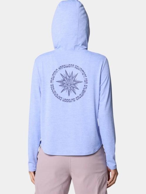 tricou cu maneci lungi, pentru sport pt. femei Mountain Hardwear Sunblocker Long Sleeve Hoody violet 4