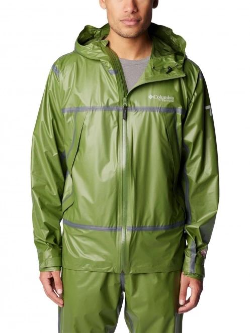 haine de ploaie pt. barbati Columbia Outdry Extreme Wyldwood Shell verde 2