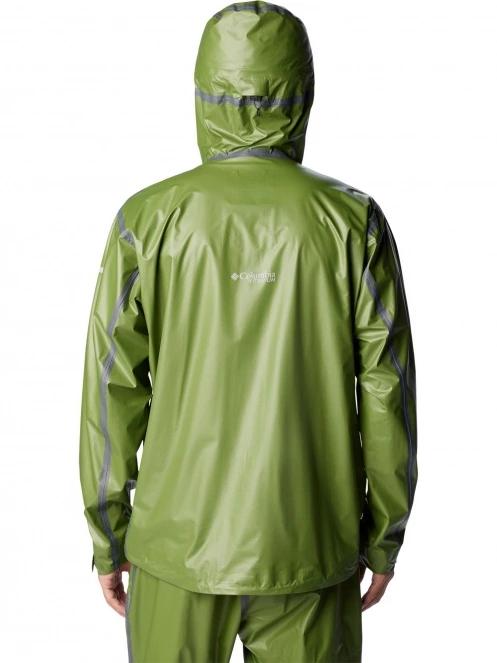 haine de ploaie pt. barbati Columbia Outdry Extreme Wyldwood Shell verde 4