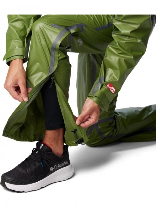 pantaloni de drumetie pt. barbati Columbia Outdry Extreme Wyldwood Rain Pant verde 6