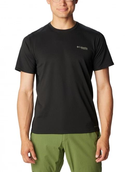 tricou pentru sport, cu maneci scurte pt. barbati Columbia Summit Valley Short Sleeve Crew negru 2