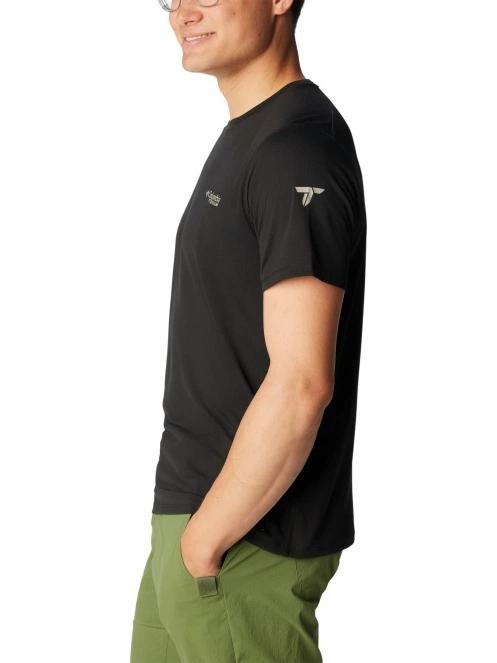 tricou pentru sport, cu maneci scurte pt. barbati Columbia Summit Valley Short Sleeve Crew negru 3