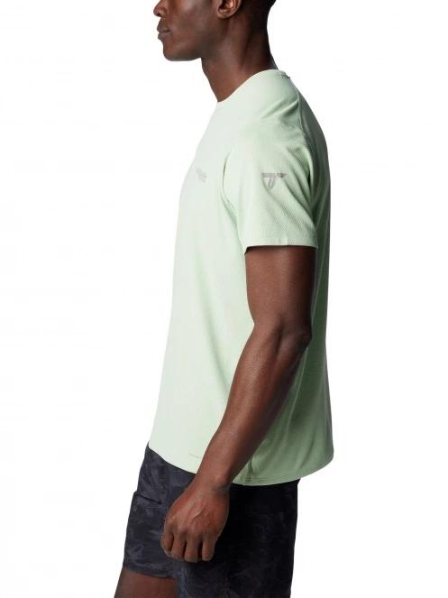 tricou pentru sport, cu maneci scurte pt. barbati Columbia Summit Valley Short Sleeve Crew verde 3
