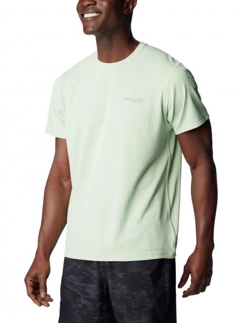 tricou pentru sport, cu maneci scurte pt. barbati Columbia Summit Valley Short Sleeve Crew verde 5