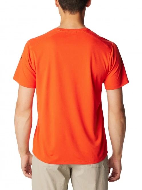 tricou pentru sport, cu maneci scurte pt. barbati Columbia Summit Valley Short Sleeve Crew rosu 4