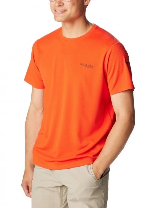 tricou pentru sport, cu maneci scurte pt. barbati Columbia Summit Valley Short Sleeve Crew rosu 5