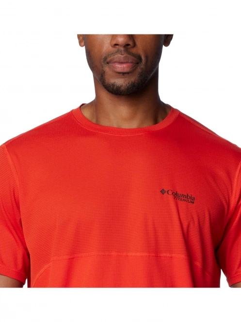 tricou pentru sport, cu maneci scurte pt. barbati Columbia Cirque River Short Sleeve Crew rosu 5