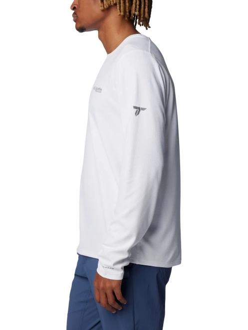 tricou cu maneci lungi, pentru sport pt. barbati Columbia Summit Valley Long Sleeve Crew alb 3