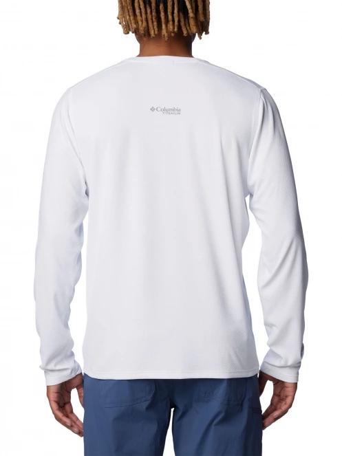 tricou cu maneci lungi, pentru sport pt. barbati Columbia Summit Valley Long Sleeve Crew alb 4