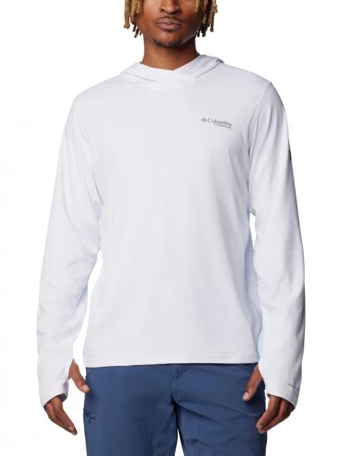 tricou cu maneci lungi, pentru sport pt. barbati Columbia Summit Valley Hoodie alb 2