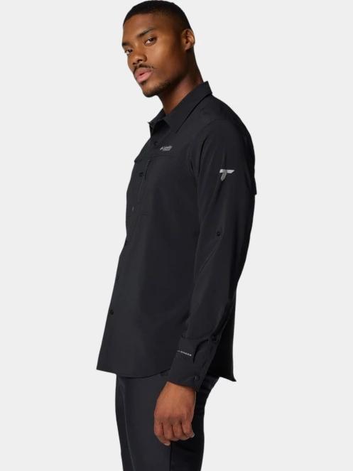 camasa de drumetie pt. barbati Columbia Summit Valley Woven Long Sleeve Shirt negru 3