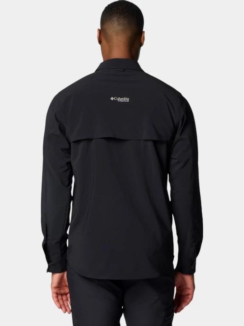 camasa de drumetie pt. barbati Columbia Summit Valley Woven Long Sleeve Shirt negru 4