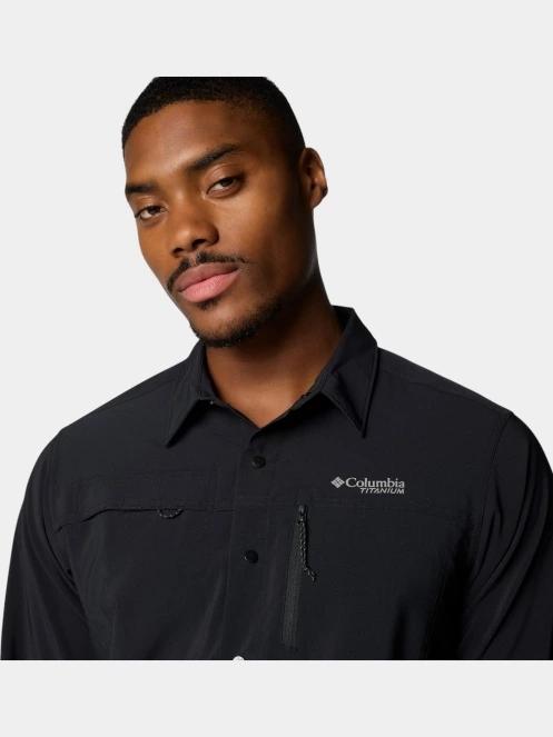 camasa de drumetie pt. barbati Columbia Summit Valley Woven Long Sleeve Shirt negru 6