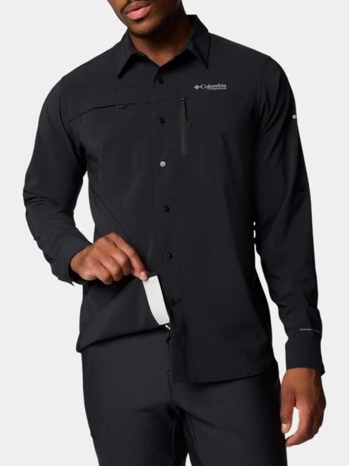 camasa de drumetie pt. barbati Columbia Summit Valley Woven Long Sleeve Shirt negru 8