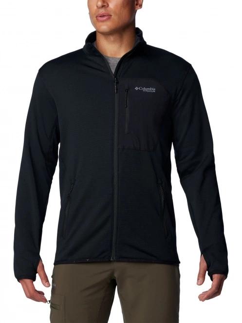 pulover polar pt. barbati Columbia Triple Canyon Grid Fleece Full Zip negru 2