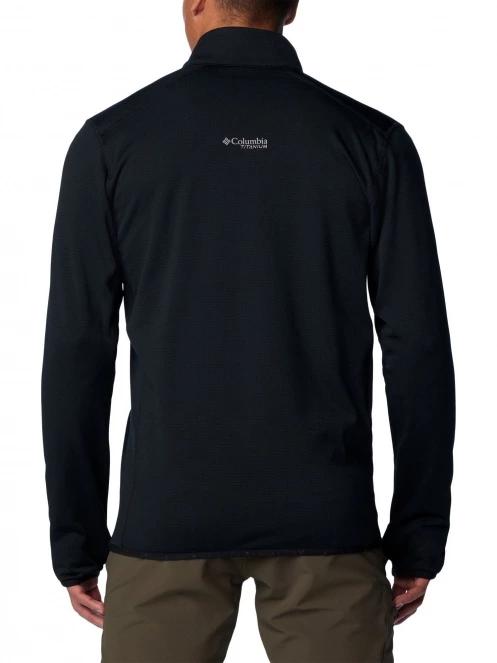 pulover polar pt. barbati Columbia Triple Canyon Grid Fleece Full Zip negru 4