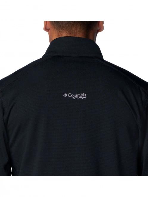 pulover polar pt. barbati Columbia Triple Canyon Grid Fleece Full Zip negru 9