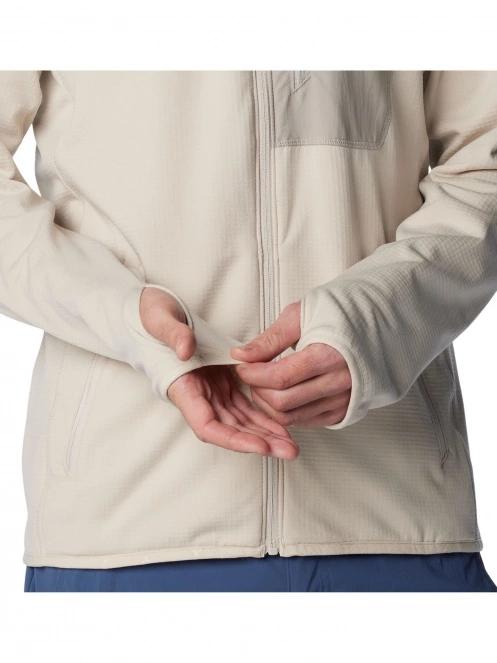 pulover polar pt. barbati Columbia Triple Canyon Grid Fleece Full Zip nisip 7