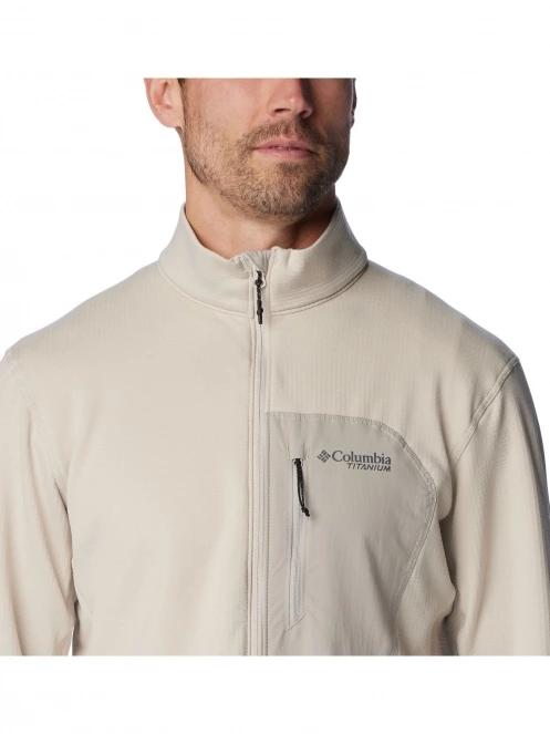 pulover polar pt. barbati Columbia Triple Canyon Grid Fleece Full Zip nisip 8