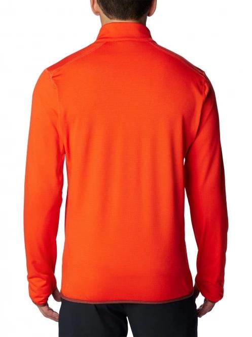 pulover polar pt. barbati Columbia Triple Canyon Grid Fleece Full Zip portocaliu 4