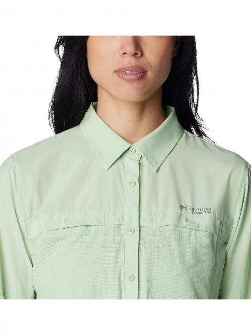 camasa de drumetie cu maneci lungi pt. femei Columbia Cirque River Vented Woven Long Sleeve Shirt verde 7