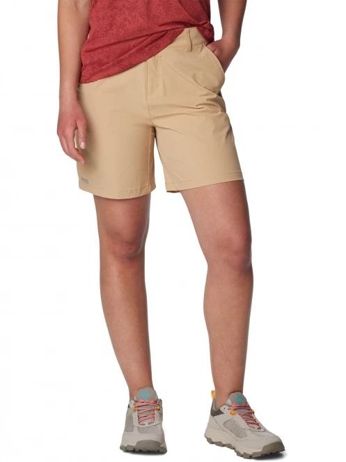 pantaloni scurti pentru drumetii pt. femei Columbia Summit Valley Short nisip 2