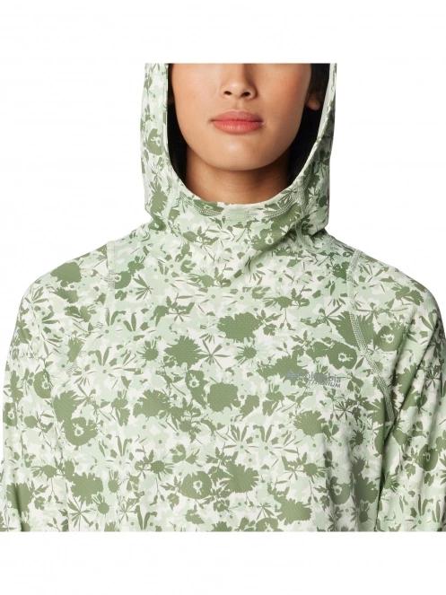 tricou cu maneci lungi, pentru sport pt. femei Columbia Summit Valley Hoodie verde 5