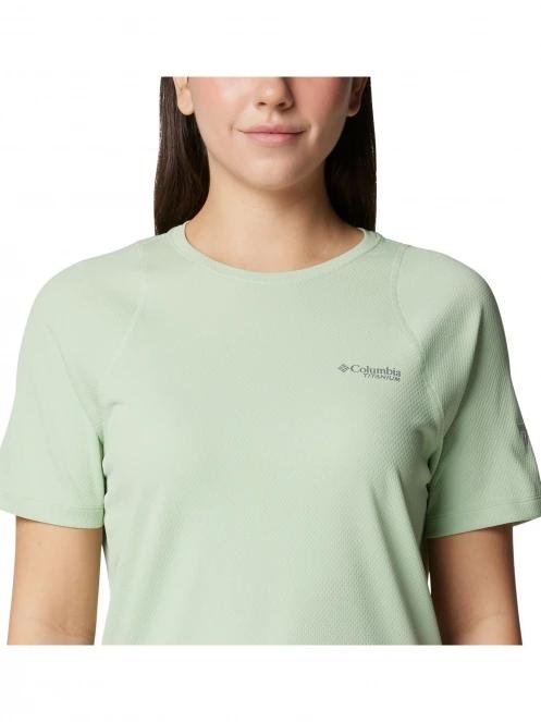 tricou pentru sport, cu maneci scurte pt. femei Columbia Summit Valley Short Sleeve Crew verde 5