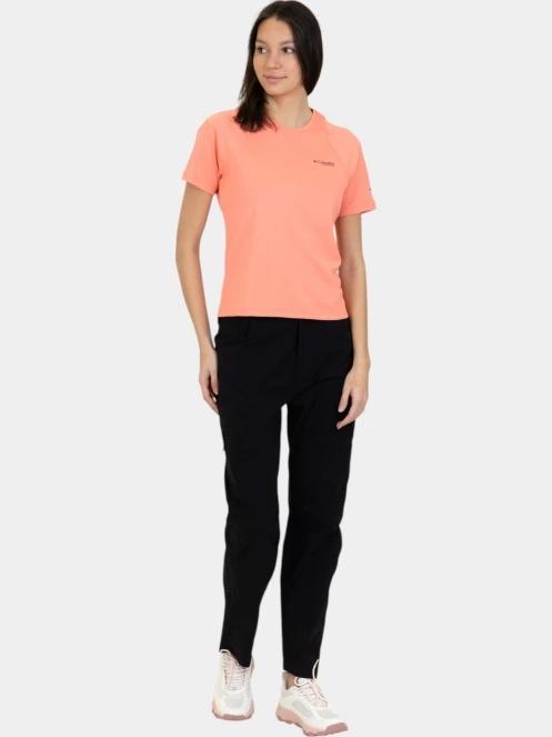 tricou pentru sport, cu maneci scurte pt. femei Columbia Summit Valley Short Sleeve Crew rosu 5