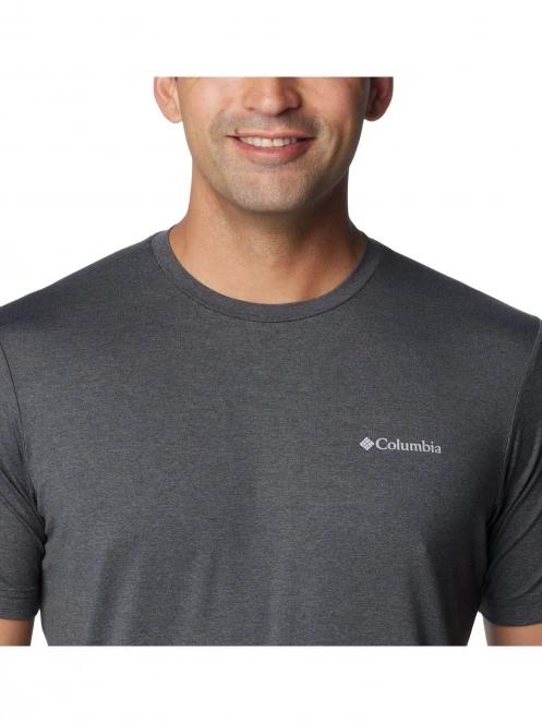 tricou pentru sport, cu maneci scurte pt. barbati Columbia Tech Trail Crew Neck II gri 6