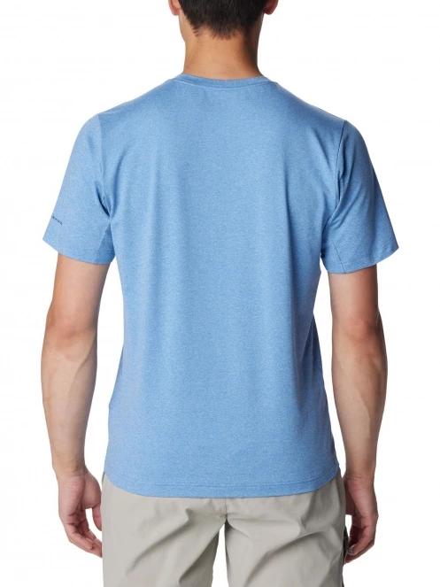 tricou pentru sport, cu maneci scurte pt. barbati Columbia Tech Trail Crew Neck II albastru deschis 4