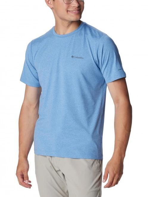 tricou pentru sport, cu maneci scurte pt. barbati Columbia Tech Trail Crew Neck II albastru deschis 5