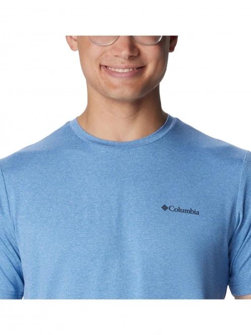 tricou pentru sport, cu maneci scurte pt. barbati Columbia Tech Trail Crew Neck II albastru deschis 6