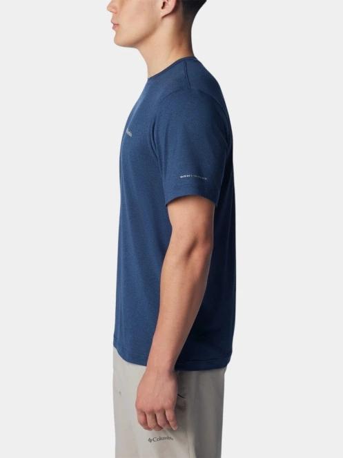 tricou pentru sport, cu maneci scurte pt. barbati Columbia Tech Trail Crew Neck II albastru 3