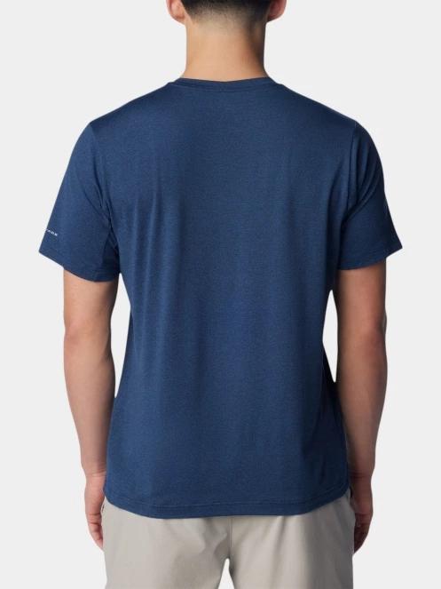 tricou pentru sport, cu maneci scurte pt. barbati Columbia Tech Trail Crew Neck II albastru 4