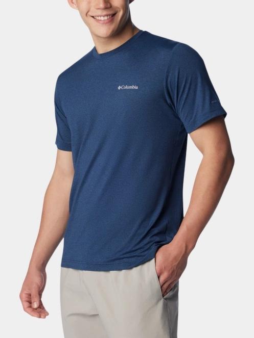 tricou pentru sport, cu maneci scurte pt. barbati Columbia Tech Trail Crew Neck II albastru 5