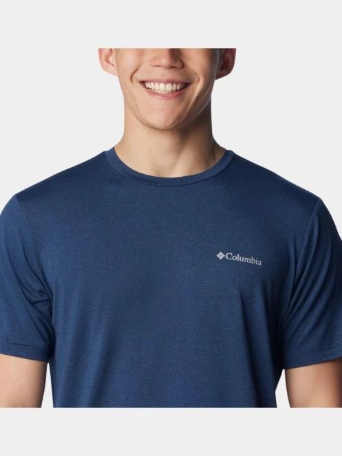 tricou pentru sport, cu maneci scurte pt. barbati Columbia Tech Trail Crew Neck II albastru 6