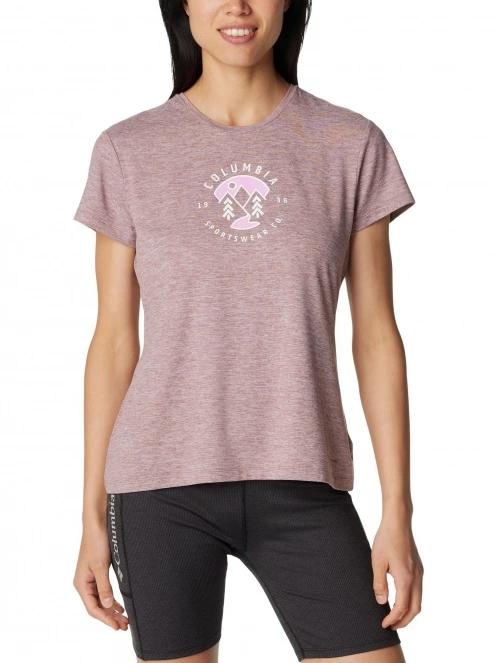 tricou cu maneci scurte pt. femei Columbia Sloan Ridge Graphic Short Sleeve Tee rosu 2