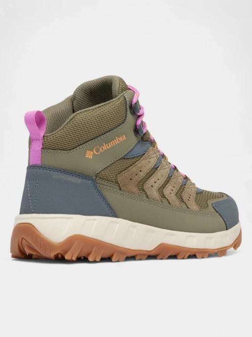 bocanci de drumetie pt. femei Columbia Strata Trail Mid WP verde 9