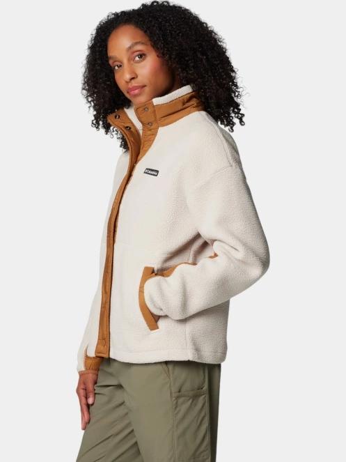 pulover polar pt. femei Columbia Cloud Point Snap Fleece nisip 3