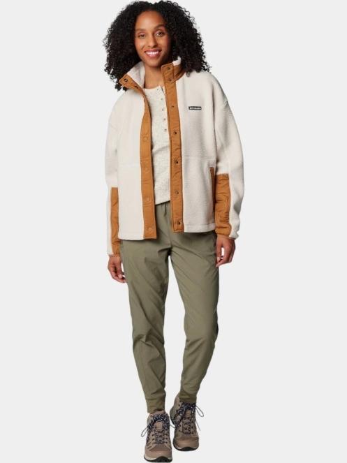 pulover polar pt. femei Columbia Cloud Point Snap Fleece nisip 5