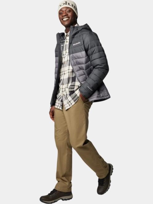 geaca matlasata de tranzitie pt. barbati Columbia Powder Lite II Hooded Jacket gri 5